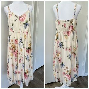 Torrid | Sleeveless Floral Flowy Midi Dress